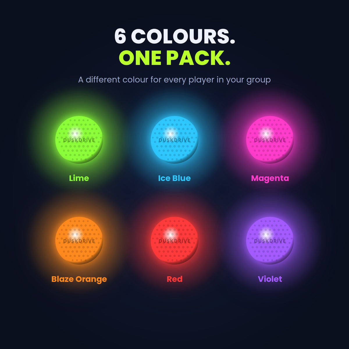 DuskDrive LED Golf Balls (6 Pack)